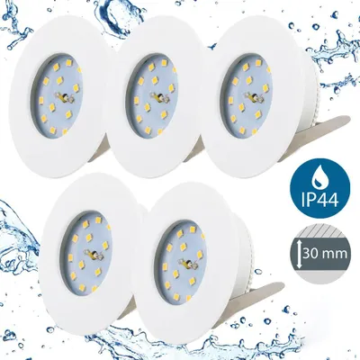 Produktbild von LED Einbauleuchte / Einbaustrahler - Elias [weiß | 5 Stück]