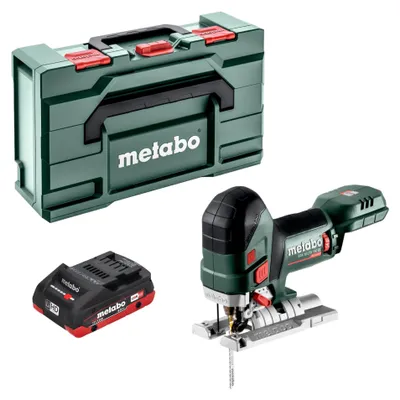 Obrázek produktu pro Akumulátorová přímočará pila Metabo STA 18 LTX 150 BL 18 V 150 mm bezkartáčová + 1x akumulátor LiHD 4,0 Ah + Metabox – bez nabíječky