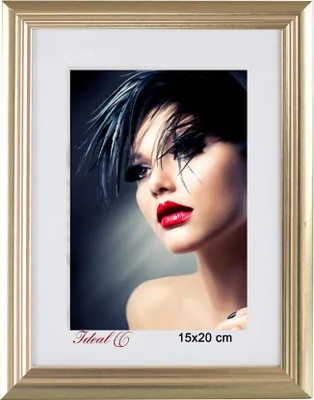 Produktbild von Artos Holz Bilderrahmen Acrylglas Plexi Lifestyle Foto Rahmen Collage Wanddeko Poster - Farbe: Gold | Format: 15x20