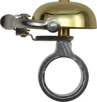 Produktbild von Crane Bell Co. Suzu Mini Klingel Glocke Retro gold messing Headset Spacer