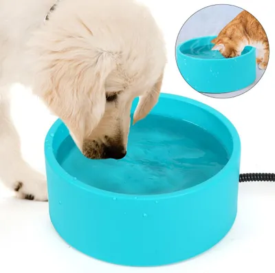 Produktbild von Heizbarer Haustier Napf, 3,2 L, 30 W, Thermonapf für Hunde & Katzen, Frostschutz, Indoor & Outdoor, energiesparend, sicher, Haustier Wassernapf