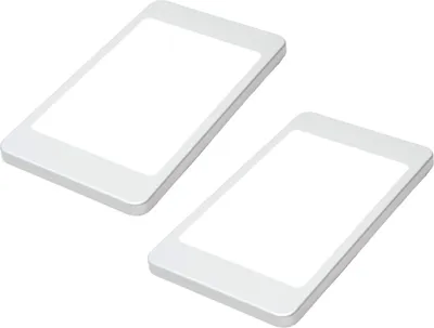 Image de veau | Kit de 2 spots encastrables LED 6 W pour cuisine avec capteur, lumière blanc chaud, sans capteur