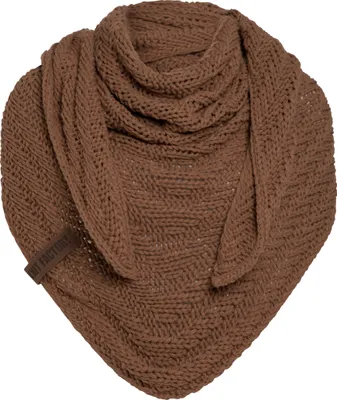 Produktbild von Knit Factory Sally Dreiecksschal  - Tobacco - 220x85 cm