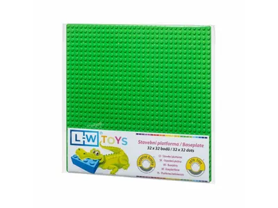 Produktbild von L-W Toys Grundplatte 32x32 hellgrün