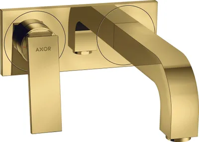 Produktbild von Fertigmontageset AXOR CITTERIO f Unterputz-Einhebel-Waschtischmischer H Hebelgriff polished gold optic