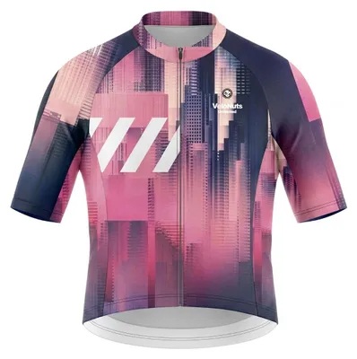Produktbild von VeloNuts Herren Radtrikot, Liquid Terrain, Ocean Blur, 2XS