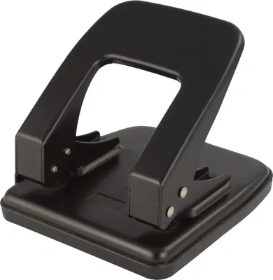 Produktbild von pavo Locher Stanzleistung: 35 Blatt schwarz aus Metall