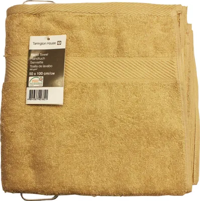 Produktbild von Handtuch 500 g / m² Frottee Badetuch beige 50x100 cm Duschtuch Saunatuch