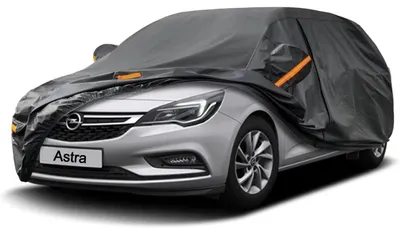 Zdjęcie produktu dla Pokrowiec samochodowy Autoplane, wodoodporny i oddychający, pasujący do Opel Astra (2004-2025), kolor: czarny