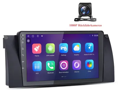 Produktbild von Android Autoradio mit Rückfahrkamera für BMW X5 E53 2000-2007 Wireless CarPlay Android Auto 8Core 6+128GB 4G LTE GPS Navigation 9 Zoll