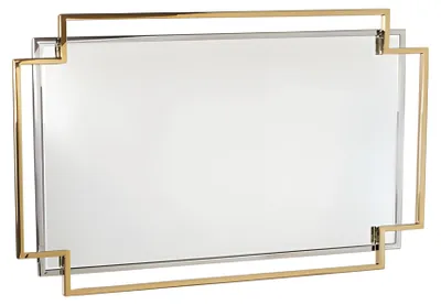 Produktbild von Goldener Wandspiegel in eleganter Optik aus Glas