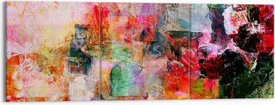 Produktbild von Bild auf Leinwand - Leinwandbild - Abstraktion modern - 150x50cm - Wand Bild - Wanddeko - Leinwanddruck - Bilder - Kunstdruck - Wanddekoration - Leinwand bilder - Wandkunst - CA150x50-3545
