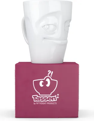 Produktbild von Fiftyeight Products Henkelbecher - verschmitzt weiß