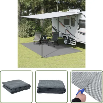 Zdjęcie produktu dla The Living Store Campingteppich Anthrazit 5x3 m