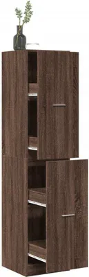 Produktbild von "2026 Promotion" Mehrzweckschrank, Flurschrank Apothekerschrank, Eichen-Optik 40x41x174,5 cm Holzwerkstoff - Kommoden CC16778