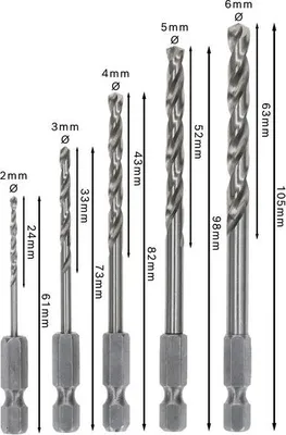 Produktbild von PRO Metal HSS-G Hex Spiralbohrer Set, 5-tlg.