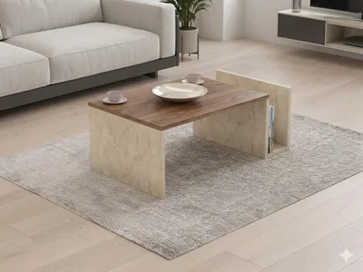 Produktbild von Skye Decor, Hochwertiger Nesting Tisch (3 Teile) - Saphir Eiche, 100% Melamin | 12345