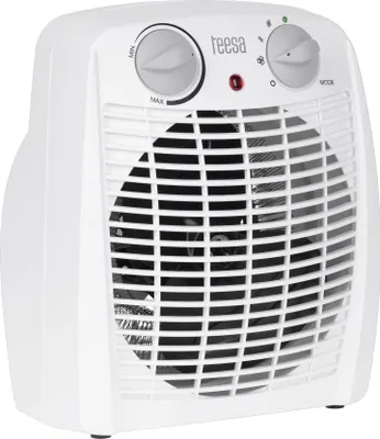 Image de Teesa TSA8059 Chauffage électrique d'intérieur blanc 2000 W Ventilateur Chauffage électrique d'intérieur