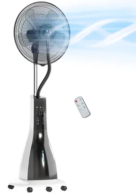 Produktbild von HOMCOM Ventilator mit Wasserkühlung, Standventilator, Sprühnebel, Fernbedienung