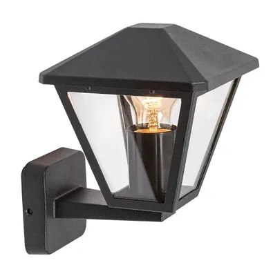 Produktbild von Rabalux PARAVENTO, Wandbeleuchtung für den Außenbereich, Schwarz, Aluminium, IP44, Eingang, Fassade, Garten, I