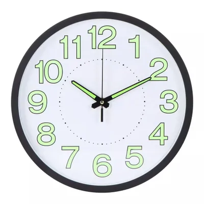 Produktbild von Wanduhr, mit lumineszenz, Nachtleuchtend Geräuschlose Leuchtziffern Wanduhr, Küchenuhr Wohnzimmer