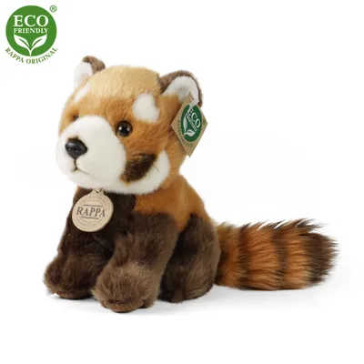 Produktbild von Rappa Plsch Panda Red sitzen 18 cm umweltfreundlich