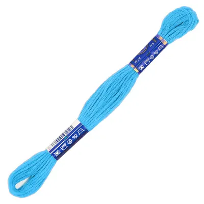 1 Docke Stickgarn 2g / Sticktwist 100 % Baumwolle Stickerei türkis blauer türkis