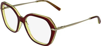 Produktbild von Longchamp LO2800 Transparent burgundy/yellow 56/17/140 Damen Brillen
