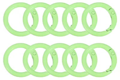 O-Ring-Clips 25 mm, 10 Stück, Zinklegierung, hellgrün