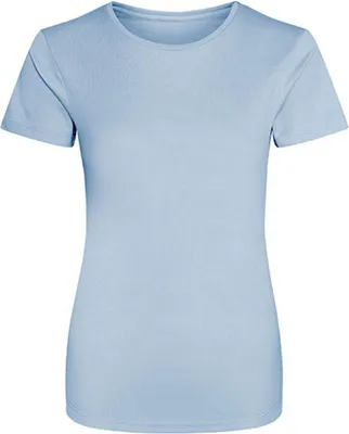 Image de Just Cool JC005 | T-shirt de sport Girlie Cool + WRAP  - Couleur : Sky Blue - Taille : M
