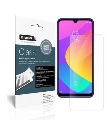 Produktbild von 2x Schutzfolie für Xiaomi Mi A3 matt - Anti-Shock 9H Folie dipos Glass Kunststoffglas