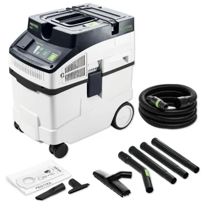 Produktbild von Festool CT 25 E-Set, Trocken&Nass, Schwarz, Grün, Weiß, Berührung, 25 l, 22,5 l, 61,6 l/s