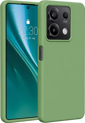 Produktbild von Etteri Silikonhülle Überzug für Xiaomi Redmi Note 13 5G Cover Handyhüllen hellgrün