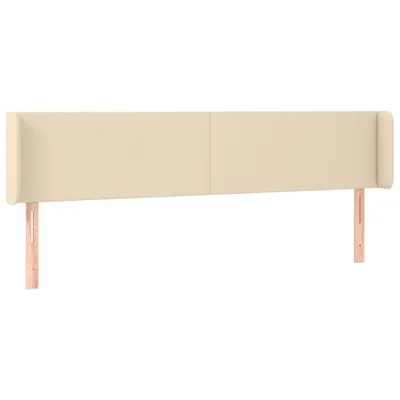 Produktbild von vidaXL Kopfteil mit Ohren Creme 203x16x78/88 cm Stoff