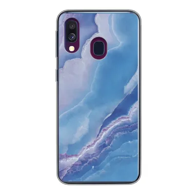 Produktbild von MuchoWow® Handyhülle Schutzhülle Hülle für Samsung Galaxy A40 Natursteine - Lila - Mineralien Silikon Softcase Handy Hülle - Handy-Tasche