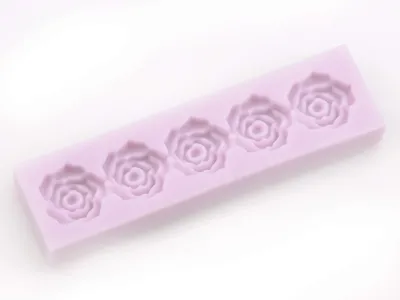 Backform aus Silikon, rosa, 8 x 24 x 2 cm