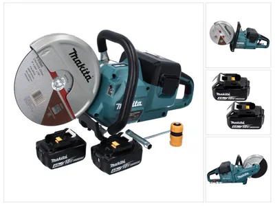 Produktbild von Makita DCE 090 M2X1 Akku Trennschleifer 36 V ( 2x 18 V ) 230 mm Brushless + 2x Akku 4,0 Ah - ohne Ladegerät