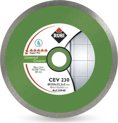 Obrázok produktu pre Diamantový kotúč Rubi Cev 250 X 25,4 mm Pro