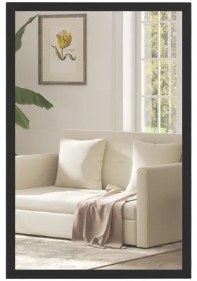 Produktbild von Wandspiegel, 40 x 60 cm, Dekorativer Hängespiegel, einfache Montage, Wandspiegel Bad Wohnzimmer