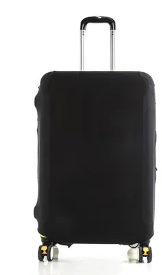 Image de Housses de protection pour valises, élastiques, lavables et extensibles, noires, taille M