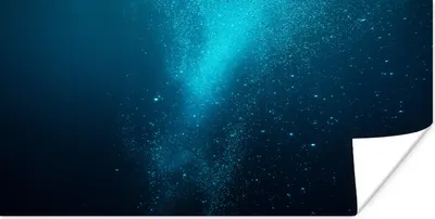 Produktbild von MuchoWow® Poster Blasen - Meer - Wasser 160x80 cm - Foto Poster