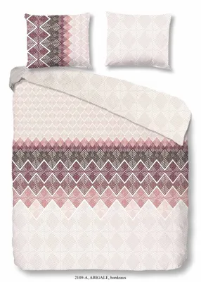 Produktbild von Good Morning Baumwolle Bettwäsche Abigale Bordeaux Bordeaux 200x200 cm + 2 Stk. 80x80 cm