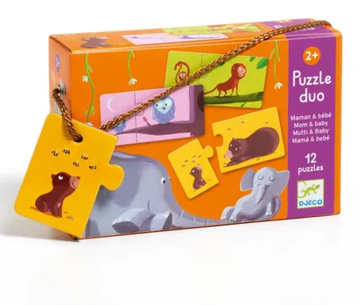 Immagine prodotto di Puzzle duo Mama e cucciolo, Djeco