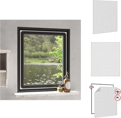 Produktbild von vidaXL Magnet-Insektenschutz für Fenster Weiß 100x120 cm - Fliegengitter