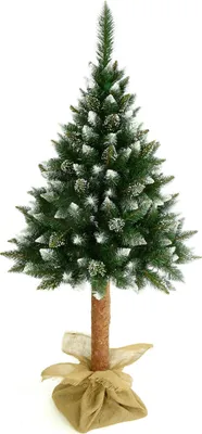 A decorated artificial Christmas tree on a white background.