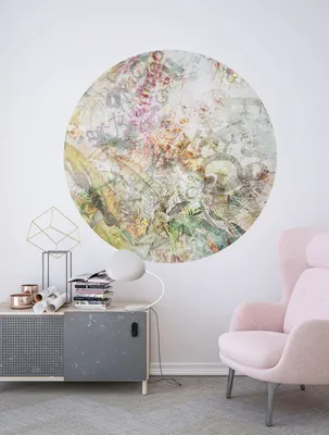 Produktbild von Komar Vlies Fototapete rund und selbstklebend - Round Stories - Größe: 125 x 125 cm (Breite x Höhe)