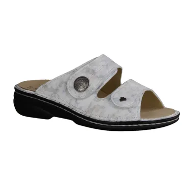 Image de Finn Comfort Sansibar, Femme, Mule, Mavi, Cuir, Semelles amovibles, Confortable - Chaussures de mule / séparateur d'orteils pour femmes, Beige, cuir (diva)