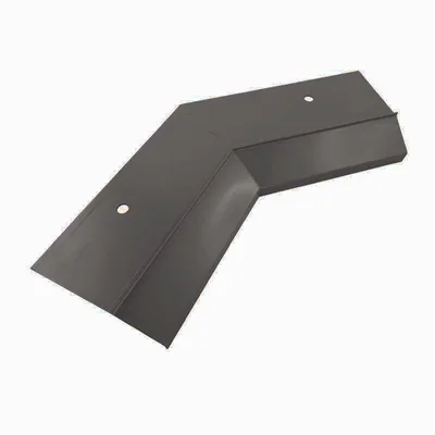 Imagen del producto de Perfil de canalón Renoplast K10 de aluminio, para suelos de resina, codo interior de 135°, color grafito