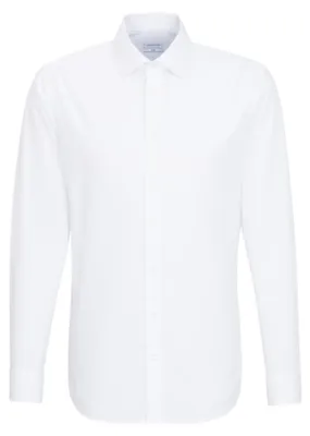 Produktbild von Seidensticker Herren Mens Slim Longsleeve Baumwolle Business Shirt, Weiß(675198), 4