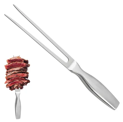 Produktbild von Fleischgabel - Edelstahl mit Holzgriff - Tranchieren und Grillen - 27 cm